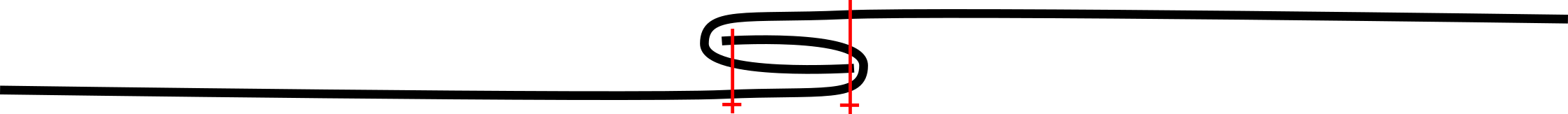 schematischer Querschnitt durch die Kappnaht