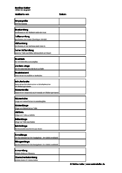 Maßkarte_Vorschau Eine Abbildung der Maßkarte.
